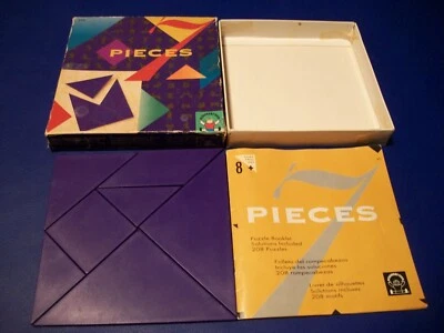 Rompecabezas de 208 formas geométricas ~ 7 PIEZAS ~ Tangram incluye libro de formas y soluciones Foto 1 de 4