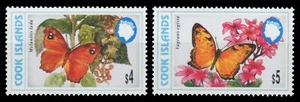 Islas Cook 1998 - Mi-N.o 1489-1490 ** - Estampillada sin montar o nunca montada - Mariposas / Mariposas - Imagen 1 de 1