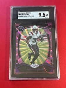 2021 Panini NFL Certified - Damien Harris Mirror FOTL Purple /10 Patriots 🔥🔥 - Picture 1 of 3