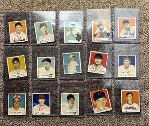 LOT OF 15 1949 BOWMAN BASEBALL CARDS DILLINGER,MOULDER,BLACKBURN,LAMANNO,LUPIEN - Picture 1 of 2