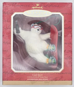2001 Coca-Cola Eisbär Snowboarden "Cool Sport" Hallmark Keepsake Ornament - Bild 1 von 21