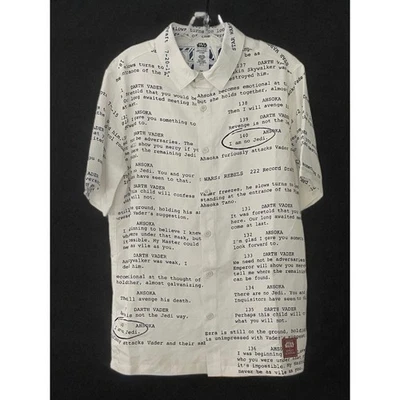 Camisa de polietileno Star Wars Disney Parks Ashley Eckstein Ashoka Tano Script Rayón pequeña Foto 1 de 4