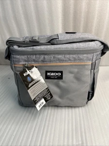 IGLOO GRAY EVERYDAY LUNCH ROUNDED CUBE 12 GRAY, FULLY INSULATED, LEAK RESISTANT - Picture 1 of 16