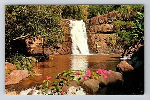 Postal de recuerdo vintage de Oahu HI-Hawaii, Waimea Falls, c1981 - Imagen 1 de 2