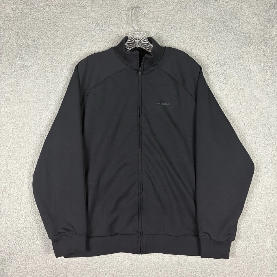 Chaqueta de Pista Nike X SKIMS Para Mujer Pequeña Negra Mate Tricot Rendimiento De Gran Tamaño Foto 1 de 4