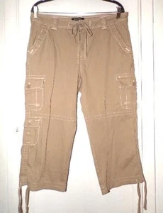PANTALONES CARGO EDDIE BAUER CROPPED MARRÓN ALGODÓN Talla 12 * NUEVOS CON ETIQUETAS - $49.50 - Imagen 1 de 5