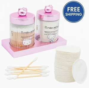 The Creme Shop x Hello Kitty Mehrweg Glas Duo Wattestäbchen Wattepads - Bild 1 von 5