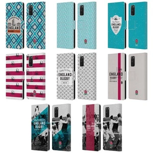 OFFICIAL ENGLAND RUGBY UNION HISTORY LEATHER BOOK CASE FOR SAMSUNG PHONES 1 - Picture 1 of 8
