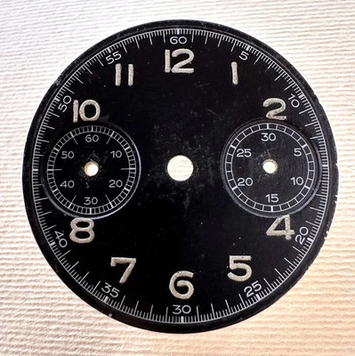 Hanhart Vintage Fliegecrhronograph Dial WWII ORIGINALE Cal.40 marcato anno 1942 Foto 1 de 4