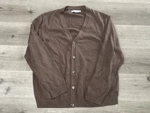 Amazon Essentials Braun V-Ausschnitt Button Down Strickjacke Pullover Herren 2XL - Bild 1 von 6