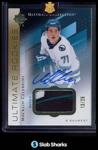 2024 UPPER DECK ULTIMATE COLLECTION MACKLIN CELEBRINI ROOKIE AUTO PATCH RC /25 - Bild 1 von 12