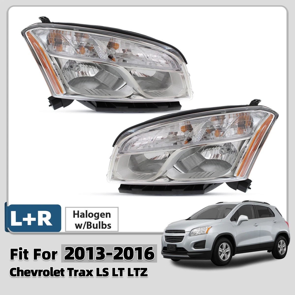 Front Passenger Side Fog Light Cover For 2013-2016 Chevy Trax (Primed, No Hole) - GM1039180