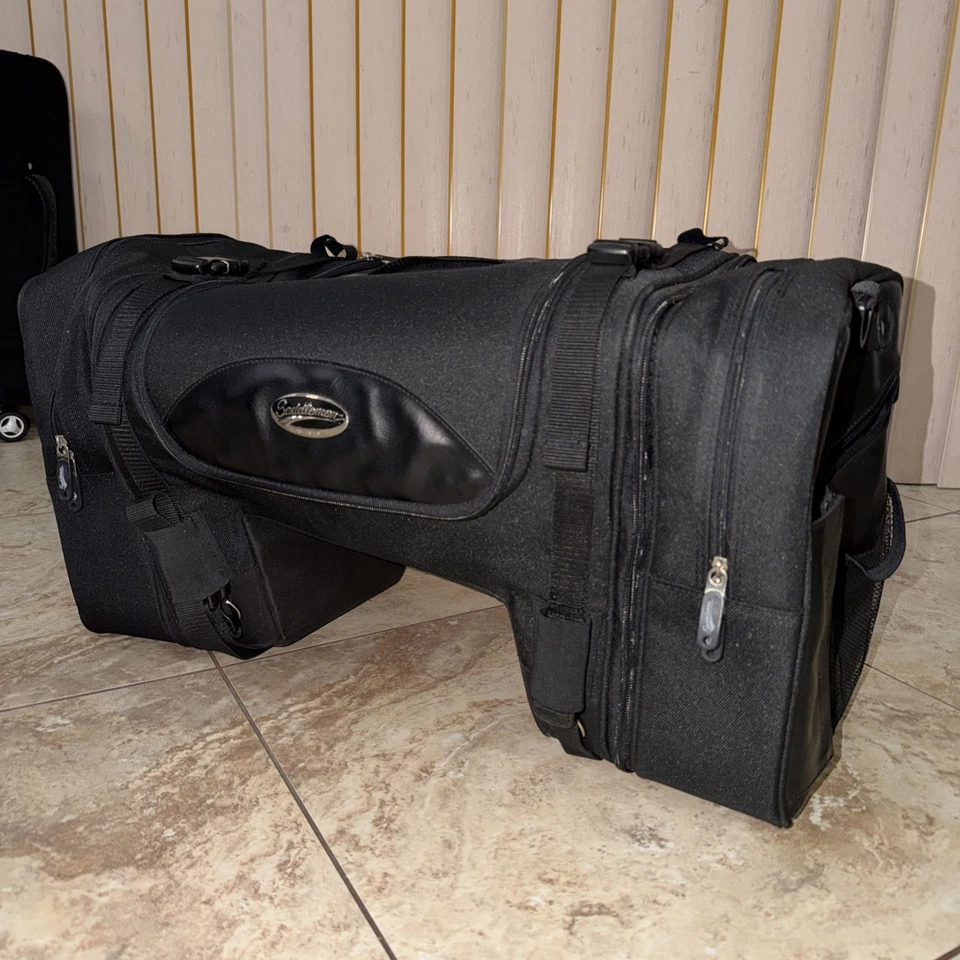 Saddlemen Deluxe Cruiser Tail Bag Black Motorcycle Luggage - TS3200DE - Image 1 of 4