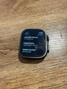 Apple Watch Ultra 2 49MM Black Titanium Unlocked Face Only A2986 - Photo 1 sur 7