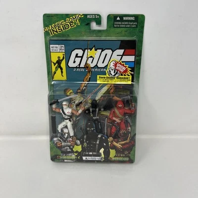 GI Joe Valor Vs Venom Comic Paquete de 3 Storm Shadow Ojos de Serpiente Rojo Ninja Viper Nuevo Foto 1 de 4