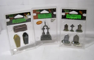 Vintage 2000er Lemax Spooky Town Grab & Sarg Sets Halloween Dorf Deko - Bild 1 von 2