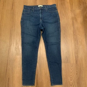 Madewell 10" Hi-Rise Skinny Jeans Size 32 - Picture 1 of 9