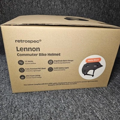 RETROSPEC LENNON 自行车头盔 带 LED 安全灯 (54-61 厘米) 头盔 — 第 1/4 张图片