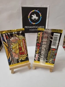 1 Bustina Dragon Ball Z Serie X Metal Lamincards Carte Sigillata Bordo Giallo - Foto 1 di 1
