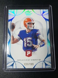 Graham Mertz - Leaf Trinity Pristine Football 2024 - Texans - Platinum - 131/199 - Bild 1 von 2