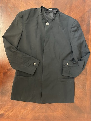 Trench coat VERSACE ISTANTE nero con design classico e appeal professionale