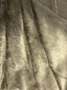 Crushed Velvet Top Designer Fabric Gold Olive Green #1068 - Picture 1 of 9