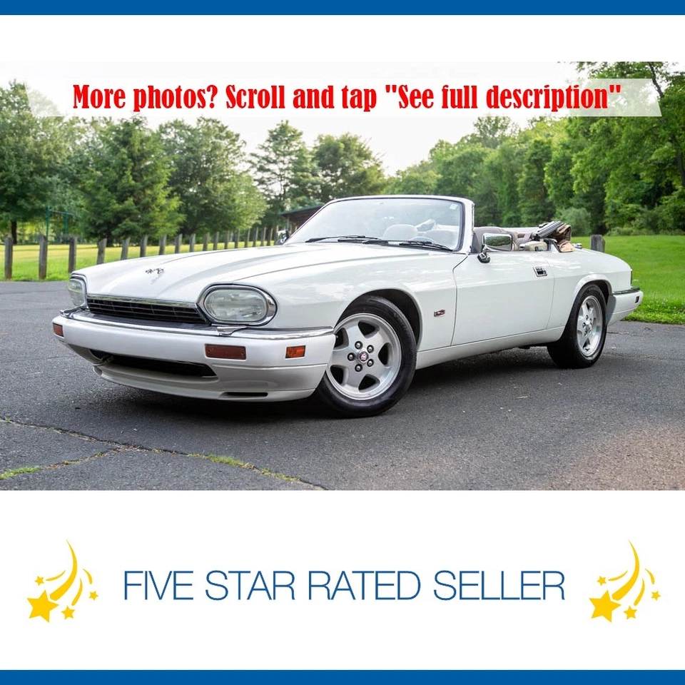 1995 Jaguar XJS Convertible 2+2 73K mi Collectible Carfax We ship! - Image 1 of 4