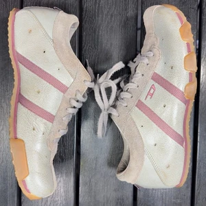 Zapatillas De Colección Diesel Envejecidas Y2K Retro Suela de Goma Gamuza Cuero Zapatos Talla 7.5 - Imagen 1 de 21
