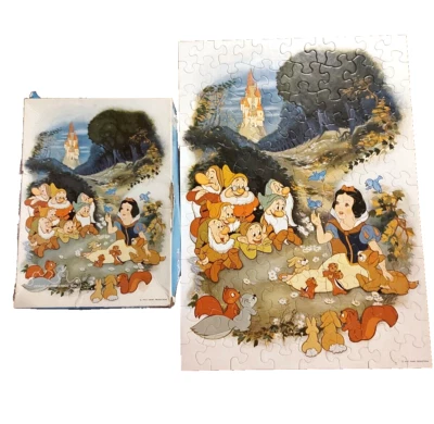 Rompecabezas de colección 1973 Blancanieves y los siete enanitos de Walt Disney Pzl-1081 Foto 1 de 4