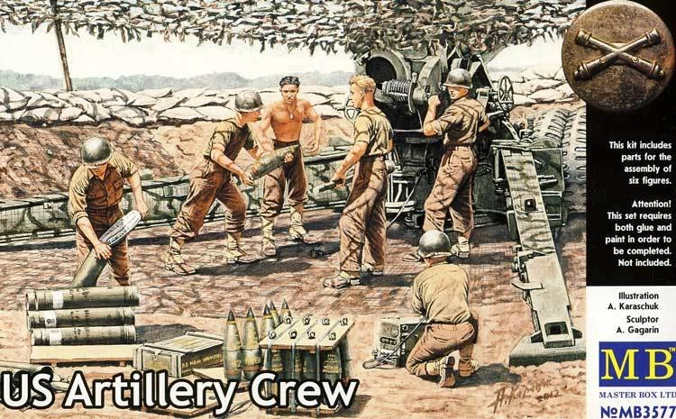 US Artillery Crew. 1 35 Master Box # 3577