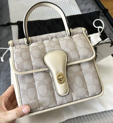 Coach Willis Top-Handle 18 In Signature Jacquard With Quilting C5280 - Image 1 of 4