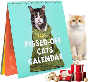 Katzenkalender 2025, Lustiger Katzenkalender 2025 Wandkalender, Katzenkalender T - Bild 1 von 7