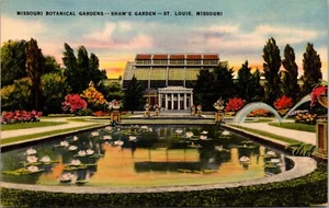 Missouri Botanical Gardens Shaw's Garden St. Louis Missouri Linen Postcard - Picture 1 of 2