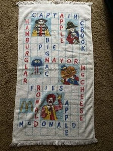 Vintage Fieldcrest Puzzle Mcdonalds Kinderbadetuch USA - Bild 1 von 6