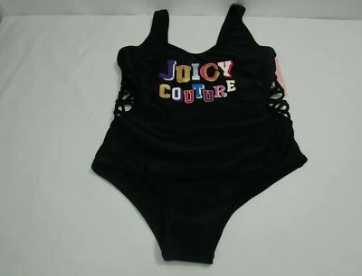 Juicy Couture preto recorte lateral peça única - Meninas - Imagem 1 de 4