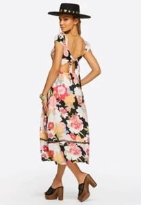 Jessica Simpson blooms in the bay dress, floral midi, open back, Large, NWT - Picture 1 of 12