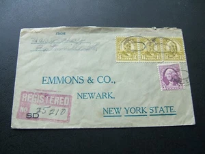 1935 REGISTERED MAIL ILLINOIS  COVER SCOTT #640 STRIP OF 3, 1930s - Picture 1 of 4