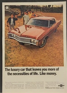 1971 Chevrolet Impala Custom 327 V8 Car Automobile Print Ad - Picture 1 of 1