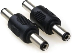 5.5mm x 2.1mm DC Power Connector Adapter Male to Male Led Strip CCTV Lot - Picture 1 of 3