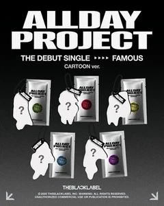 ALLDAY PROJECT Debut Single Album FAMOUS CARTOON Random Ver QR Photocard+Keyring - Picture 1 of 10