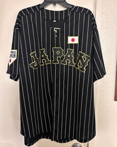 Retro Shohei Ohtani #16 Team Japan Baseball Jersey All Stitched Black With Patch