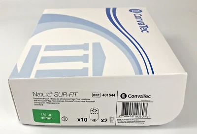 10 ConvaTec 401544 Urostomy Pouches 1¾" (45mm) Flange Expires 2028 - Image 1 of 4