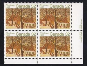 Canada 1983 Christmas 32¢ Church, MNH LR PB, sc#1004 - Picture 1 of 1