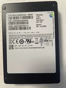 Samsung PM1633A 480GB SSD Drive Triple-Level-Cell SAS 12Gb/s read intensive - Picture 1 of 3