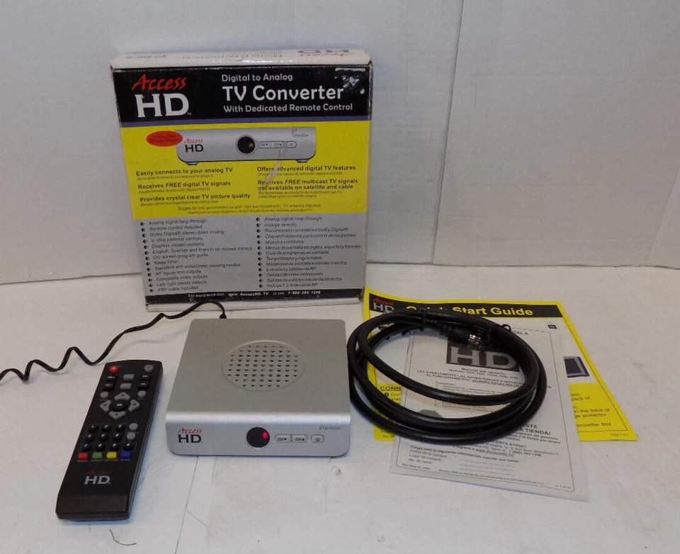 Access HD Digital To Analog TV Converter DTA1020A with Remote Control & Cable - Image 1 of 1