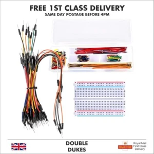 Electronics Breadboard + Jumper Wires Kit for DIY Arduino Raspberry Pi - Picture 1 of 8