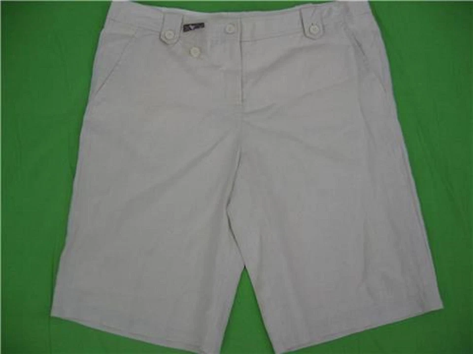 Nuevo Bermudas Tory Burch Beige Lino Lavable 14 Foto 1 de 2