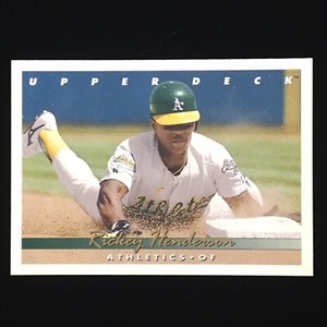 1993 Rickey Henderson - Upper Deck #136 - Athletics - J1-257