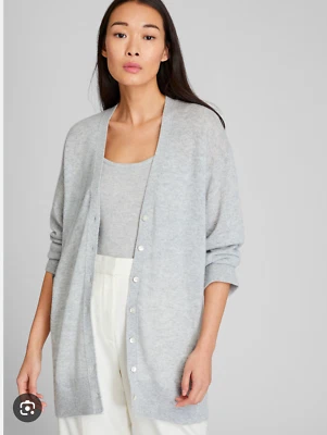 Club Monaco NWOT XXS Lofty Cashmere Cardigan in Grey with buttons - Image 1 of 2