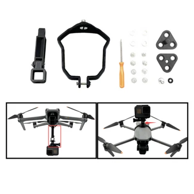 For DJI Air 3 Drone Camera Fill Light Mount Upper Bracket 2-in-1 Holder - Image 1 of 4